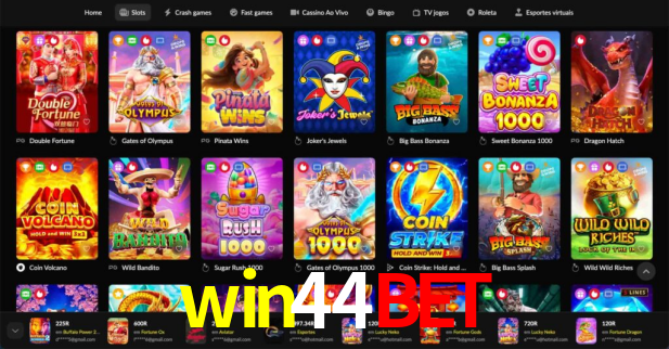 Interface do App win44bet